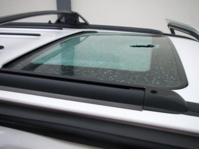 Broken Sunroof Glass Specialty Glass Replacement Auto Glass Repair San Antonio